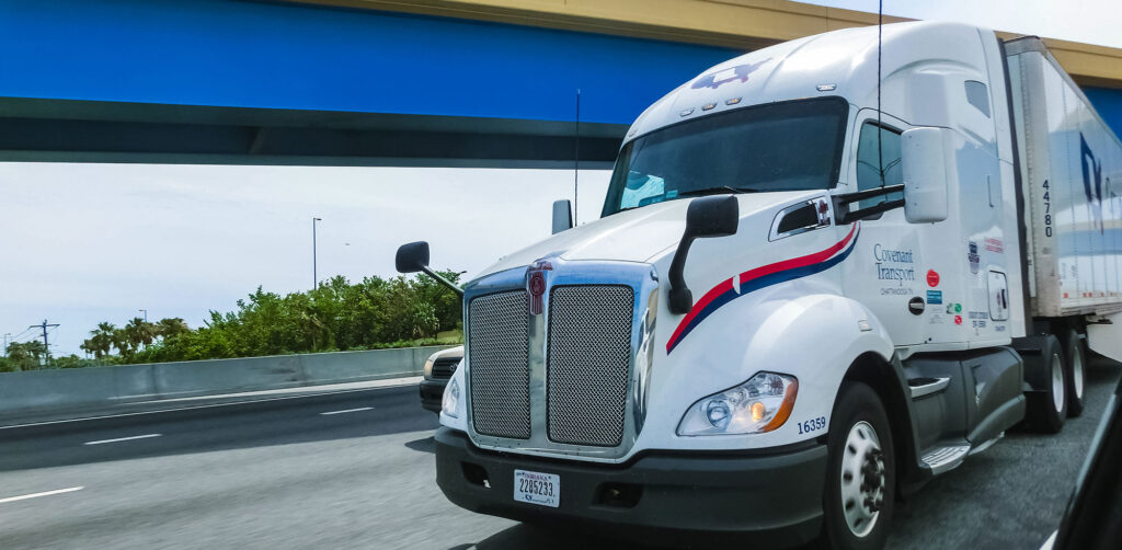 18-Wheeler On The Freeway